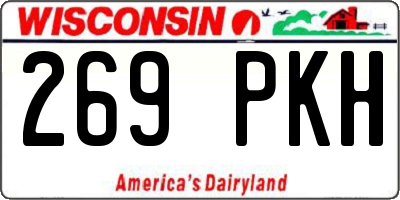 WI license plate 269PKH