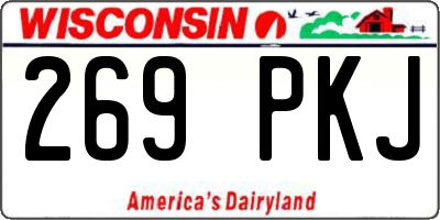 WI license plate 269PKJ