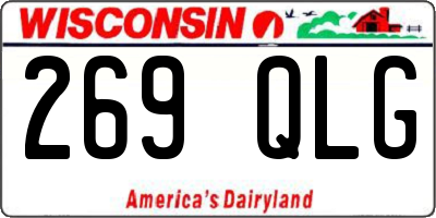 WI license plate 269QLG