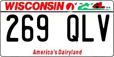 WI license plate 269QLV