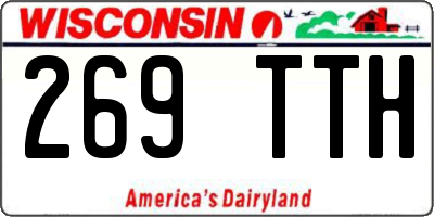 WI license plate 269TTH