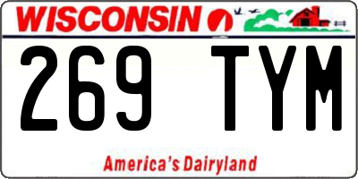 WI license plate 269TYM