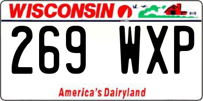 WI license plate 269WXP
