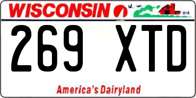 WI license plate 269XTD