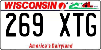 WI license plate 269XTG