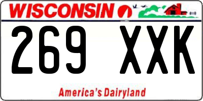 WI license plate 269XXK