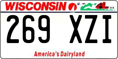 WI license plate 269XZI