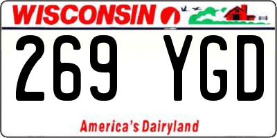 WI license plate 269YGD