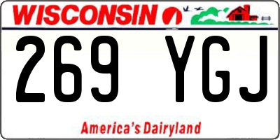 WI license plate 269YGJ