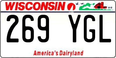 WI license plate 269YGL