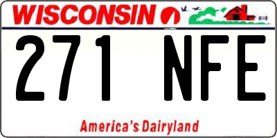 WI license plate 271NFE
