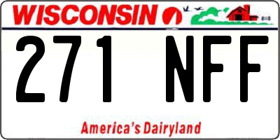 WI license plate 271NFF