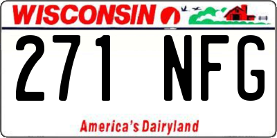 WI license plate 271NFG