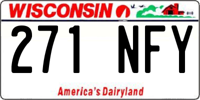 WI license plate 271NFY