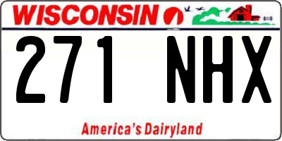 WI license plate 271NHX