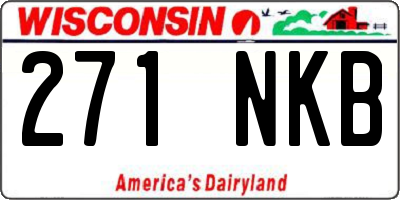 WI license plate 271NKB