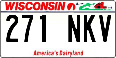WI license plate 271NKV