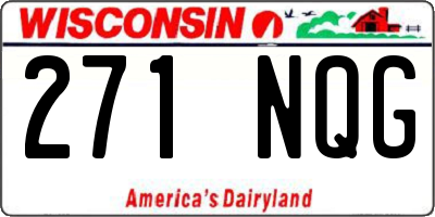 WI license plate 271NQG