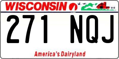 WI license plate 271NQJ
