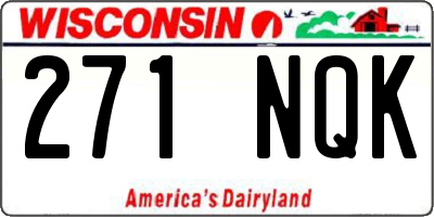 WI license plate 271NQK