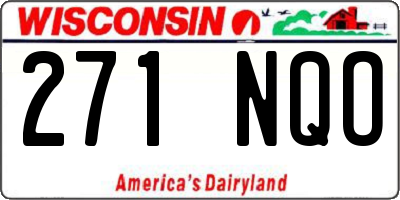 WI license plate 271NQO