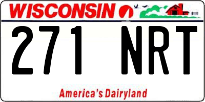 WI license plate 271NRT