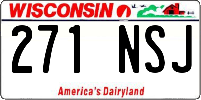 WI license plate 271NSJ