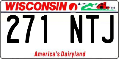 WI license plate 271NTJ