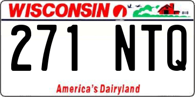 WI license plate 271NTQ