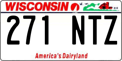 WI license plate 271NTZ