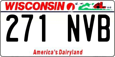 WI license plate 271NVB