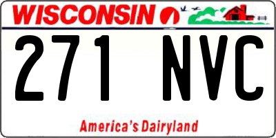 WI license plate 271NVC