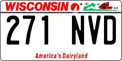 WI license plate 271NVD