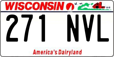 WI license plate 271NVL