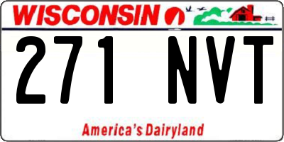 WI license plate 271NVT