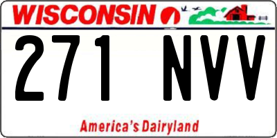 WI license plate 271NVV