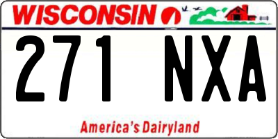 WI license plate 271NXA