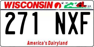 WI license plate 271NXF