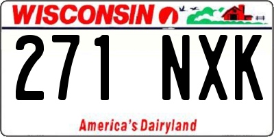 WI license plate 271NXK