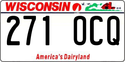 WI license plate 271OCQ