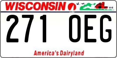 WI license plate 271OEG