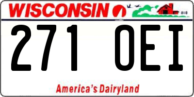 WI license plate 271OEI