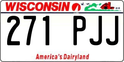 WI license plate 271PJJ