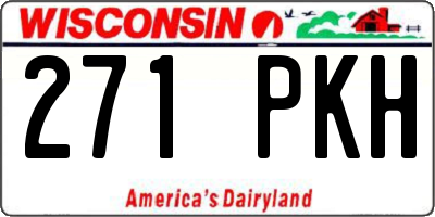 WI license plate 271PKH