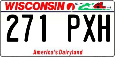 WI license plate 271PXH