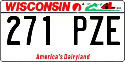 WI license plate 271PZE
