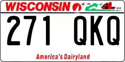 WI license plate 271QKQ