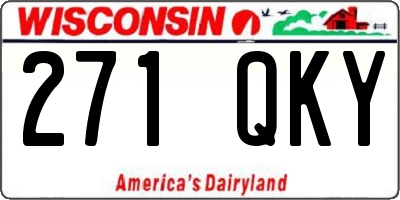 WI license plate 271QKY
