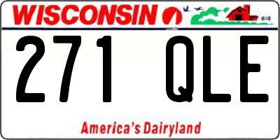 WI license plate 271QLE