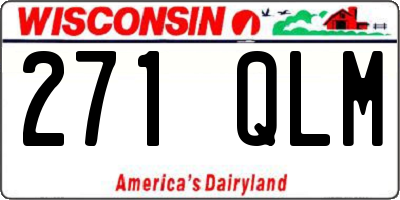 WI license plate 271QLM